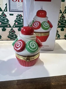 Weihnachten Cupcake Sonderedition Markenzeichen Baumschmuck Neu im Karton - Bild 1 von 19