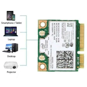 Scheda di rete Intel Wireless-AC 7260HMW mezza scheda PCIe Hot H3C7! Q4B8 L2A7 - Foto 1 di 11