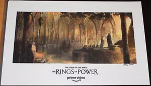 SDCC 2022 AMAZON PRIME THE LORDS OF THE RING LITHOGRAPH POSTER LE 289/1000 - Picture 1 of 1