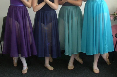 RAD BALLET soft chiffon GRADE 6-8 BALLET SKIRT & LONGER SCARF -ANY COLOUR - Image 1 of 3