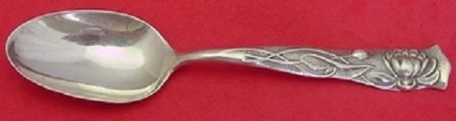 Flora by Shiebler Sterling Silver Teaspoon #9 5 5/8" Antique Flatware  - Imagem 1 de 1