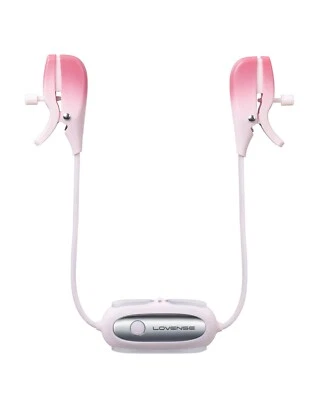 Braçadeiras de mamilo LOVENSE Gemini vibratórias Bluetooth estimulador de mamilo ajustável - Imagem 1 de 4