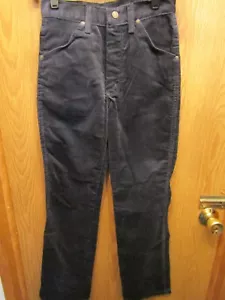NICE NWT YOUTH BOYS WRANGLER STRAIGHT LEG NAVY BLUE CORDUROY PANTS SIZE 14 SLIM - Picture 1 of 5