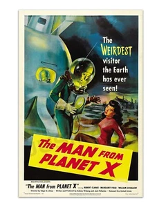 The MAN From PLANET X 1951 Vintage Sci Fi Movie Poster -Unframed- Premium Print - Picture 1 of 3