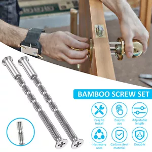 50Pcs Door Handle Screw Universal M4 Door Handle Bolt Carbon Steel Ω^@ - Picture 1 of 11