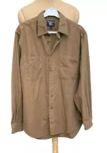 Vtg Burberrys Men's Button-Up Shirt 100% Cotton Made in USA Size L#C3 - Picture 1 of 10