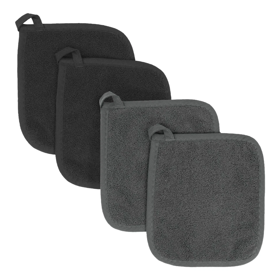RITZ Terry Cotton Potholders Set of 4 | Absorbent & Heat-Resistant Kitchen Pads - Image 1 of 1