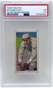 1909-11 T206 Ed Konetchy Rookie Card PSA 1.5 FR - Picture 1 of 2