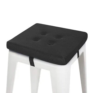 12 Inches Square Stool Cushions with Ties for Bar Stool Breathable Square Cha... - Picture 1 of 6