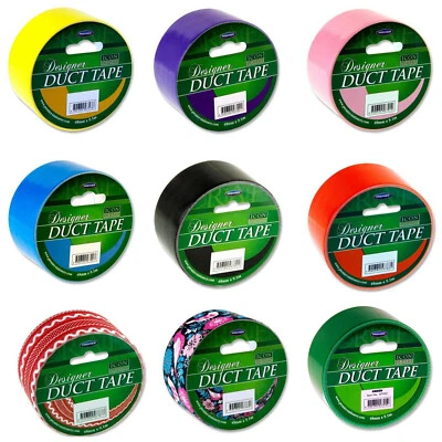 PREMIER Cinta de conducto de un solo rollo 48 mm x 9,1 m cinta artesanal de color brillante pato Gaffa Gaffer