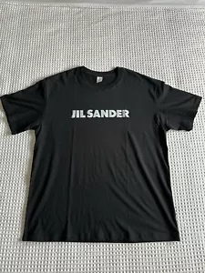 Vintage JIL SANDER Mens Shirt Fashion Style Logo Print Cotton T-shirt Size L - Picture 1 of 4