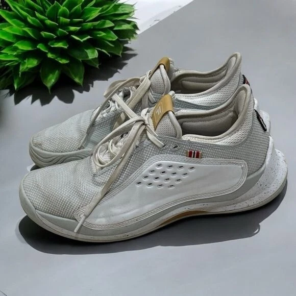 FILA Mondo Forza White and Gold Tennis Trainer Sneakers Women’s Size 10 - Image 1 of 4