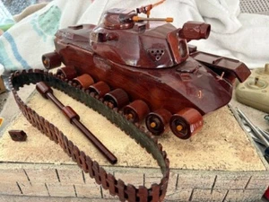 Mahogony, U.S. M-48 Tank, For Parts Only, SEE NOTES - Picture 1 of 8