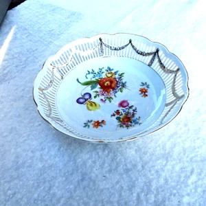 VINTAGE 1940er SCHWARZENHAMMER BAYERN DEUTSCHLAND NETZFÖRMIG 9" SCHALE Schale - Bild 1 von 8