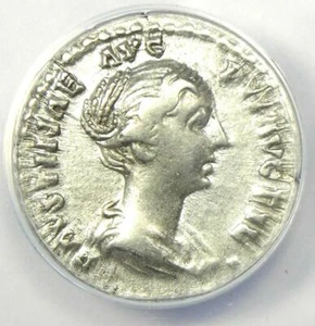 Faustina Junior AR Denarius Silver Coin 148-152 AD - Certified ANACS XF40 (EF40) - Picture 1 of 6