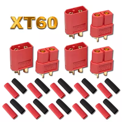 XT60 enchufe de oro de alta corriente hembra batería Lipo incl. tubo termorre... - Imagen 1 de 4