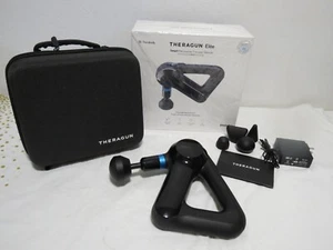 Theragun Elite Black Smart Percussive Therapy Massage Device Used Complete - Picture 1 of 11