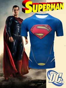 ¡NUEVO! CAMISA SUPERMAN DC CAVILL SHRT SLEV COMPRES TALLA (EE. UU. M- 2XL) (INT 2X- 6XL) - Imagen 1 de 9