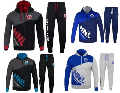 Conjunto completo de chándal para hombre polar con capucha parte superior inferior gimnasio correr joggers S, 2XL Foto 1 de 4