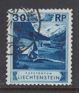 Liechtenstein Sc 99a used 1930 30r ultra Chapel, perf 11½x10½ Forgery - Picture 1 of 2