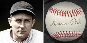 RARE Homer Peel (died 1997) PSA/DNA Signed Baseball 1933 WSC New York Giants STL - Picture 1 of 4
