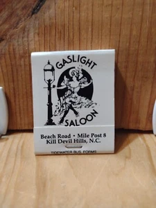 MATCHBOOK DE COLECCIÓN: GASLIGHT SALOON Kill Devil Hills, N.C. MB119 - Imagen 1 de 4