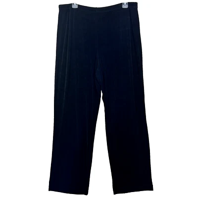 Брюки женские Mirasol XL черные без застежек широкие штанины ацетат спандекс гладкие 12098 - Изображение 1 из 4