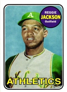 2017 Topps Bunt Reggie Jackson REPRINT BASEBALL KARTE #RT3 - Bild 1 von 2
