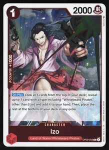 Izo OP03-003 One Piece TCG Foil R NM - Picture 1 of 2