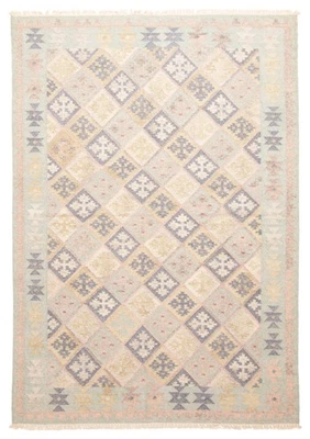 Vintage Hand Woven Traditional Kilim Rug 5'2" x 7'6" Oriental Wool Carpet - Image 1 of 4