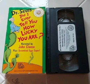 VHS Dr Seuss Did I Ever Tell You How Lucky You Are? Narrated John Cleese Tested - Picture 1 of 2