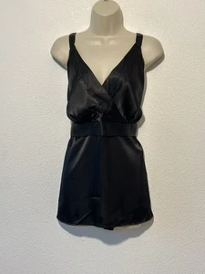 Y2K NWT 22W Black Satin Blouse Top Sleeveless Dark Fairy Whimsigoth Fashion Bug - Picture 1 of 6
