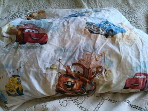Disney Cars 100% Organic Cotton Pottery Barn Kids Twin Fitted Sheet - Picture 1 of 3