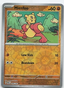 Mienfoo 096/182 Common Reverse Holo SV04: Paradox Rift NM Pokémon - Picture 1 of 2