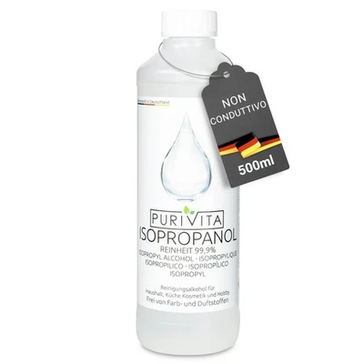 PURIVITA ISOPROPANOL Alcool Isopropilico 99,9% di potere pulente detergente per casa l