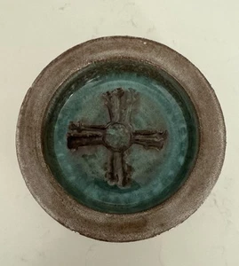 Vintage Iceland Glit Lava Ceramic Bowl Trinket Dish MCM - Picture 1 of 4