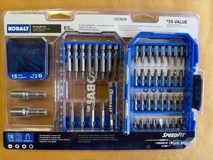Kobalt Screwdriver Bit Set 65 -Piece DTC-88065 - Picture 1 of 4