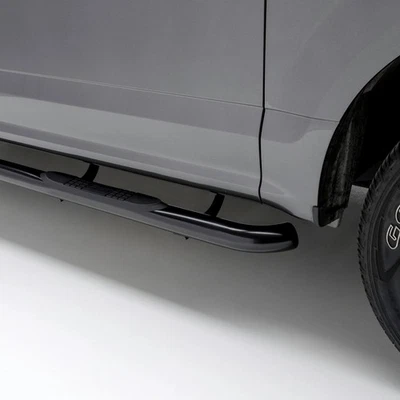 3" Round Black Stainless Side Bars, Select Silverado, Sierra 1500, 2500, 3500 H - Image 1 of 4