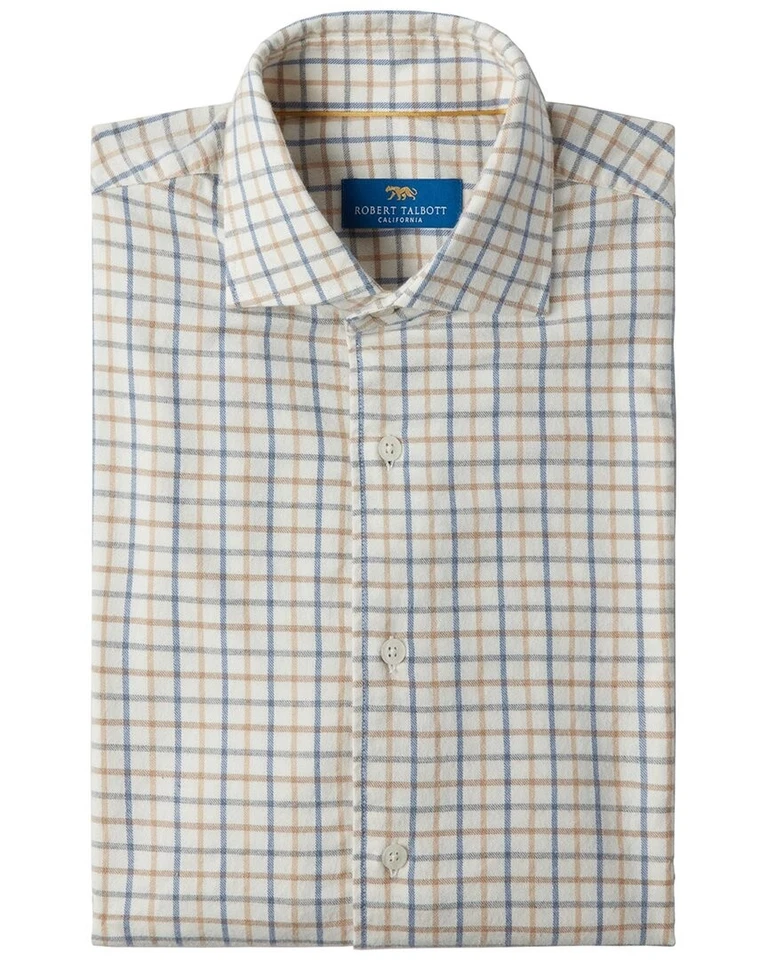 Robert Talbott  Pearce Brushed Plaid Shirt Men's - Image 1 of 1