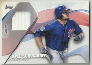 2017 TOPPS BASEBALL - KYLE SCHWARZBER - MAJOR LEAGUE MATERIAL RELIC - CHICAGO CUB - Bild 1 von 1