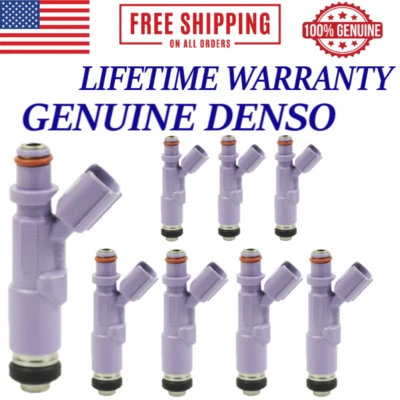 NUEVO Juego/8 inyectores de combustible OEM DENSO para Lexus GX470 2005-2009 4,7 L V8 Foto 1 de 2