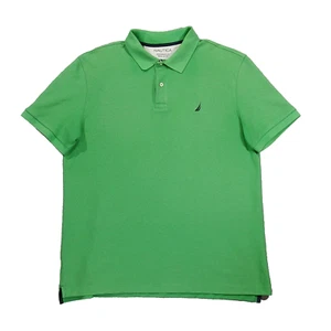 Nautica Classic Fit Casual Mens Polo XL Green Short Sleeve Shirt - Picture 1 of 14