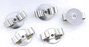 EIGHT 1/2 INCH PAD SILVER COLOR BOLO BOLA TIE SLIDE FINDING CF230 - Picture 1 of 1