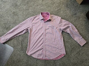 Robert Graham Shirt Men's 2XL Colorful Plaid Flip Cuff Long Sleeve - Picture 1 of 18