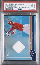 SHOHEI OHTANI 2022 Topps X Bobby Witt Jr Game Used Jersey /150 PSA 9 LOW POP