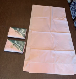 6 LADY PEPPERELL No Iron Percale KING Peach Pillowcases -3 pairs - 4 are NOS - Picture 1 of 9