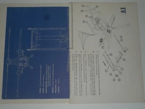 ITC MODEL CRAFT McDONNELL XV1 Convertiplane 1959 Elenco parti istruzioni blueprint - Foto 1 di 13