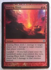 Foil Searing Blaze - Worldwake - Magic: The Gathering - MTG