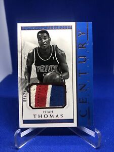 2017-18 National Treasures Century Materials Isiah Thomas 3 COLOR PATCH /25