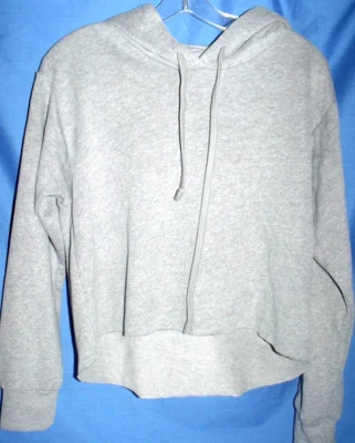 Sudadera corta con capucha Next Level para mujer talla S gris nueva Foto 1 de 4